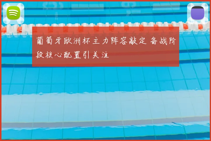 葡萄牙欧洲杯主力阵容敲定 备战阶段核心配置引关注
